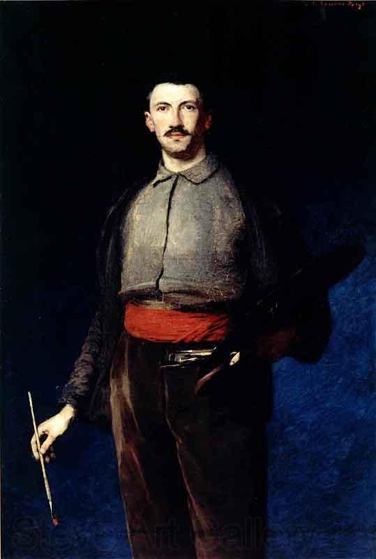 Ludwik de Laveaux Self portrait with a palette France oil painting art